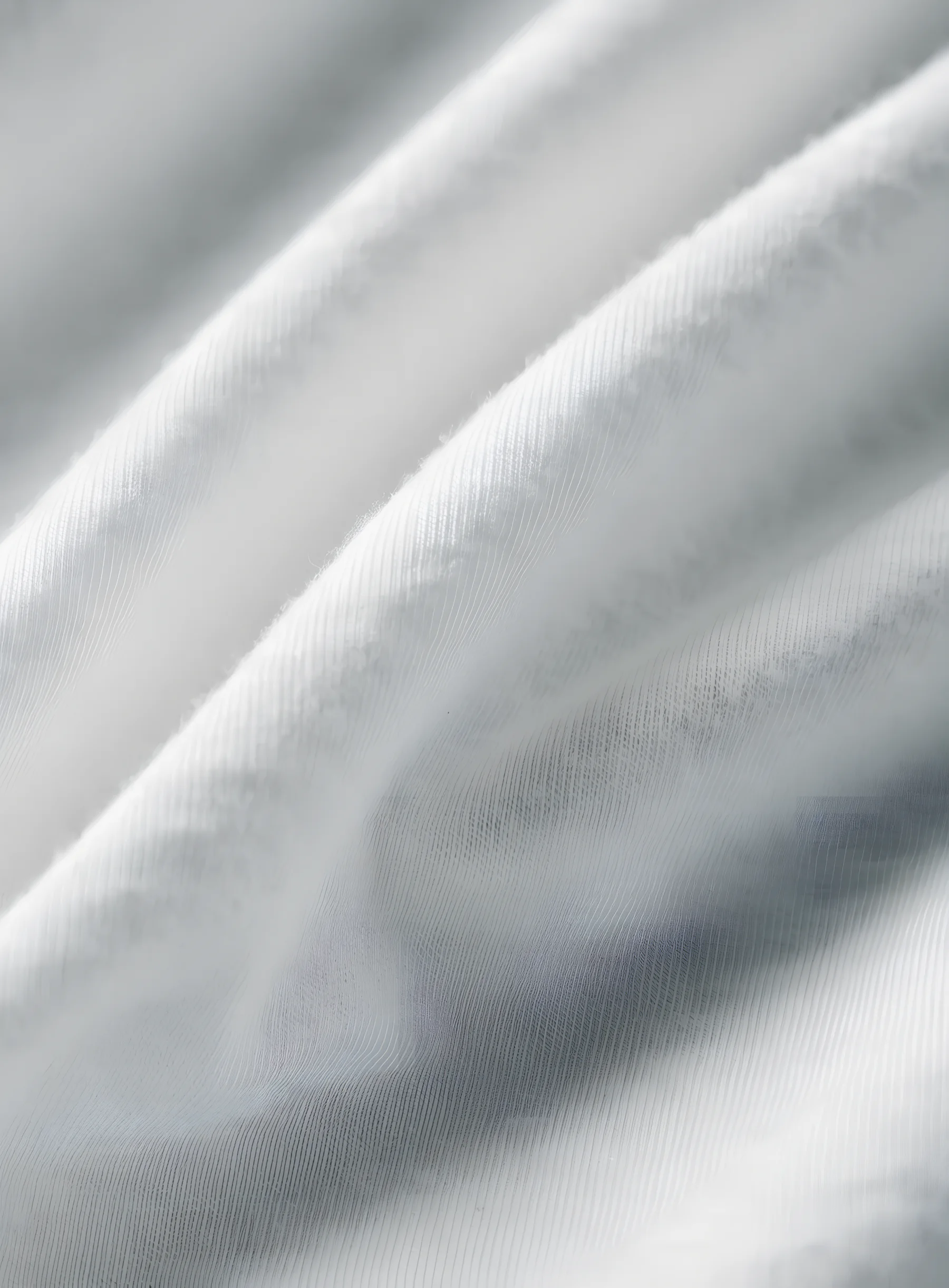 Close-up of soft white cotton jersey