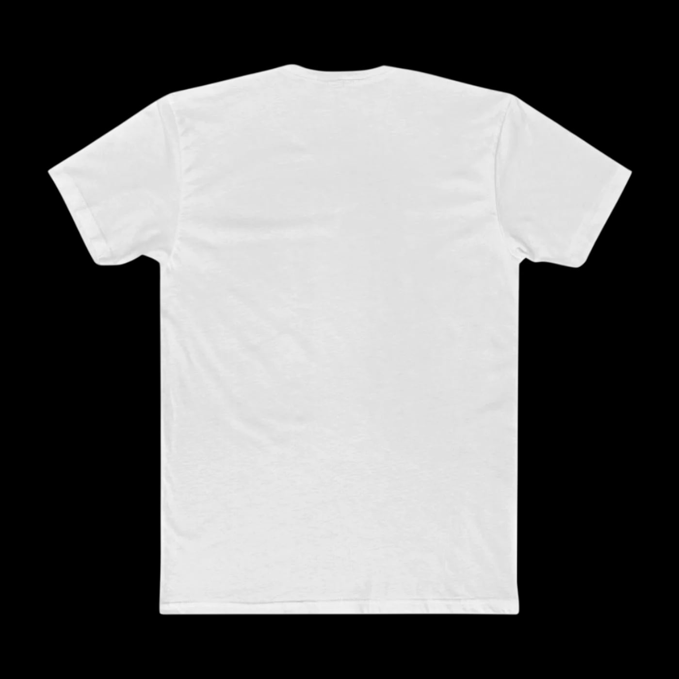 Plain white Lorvani t-shirt, back view